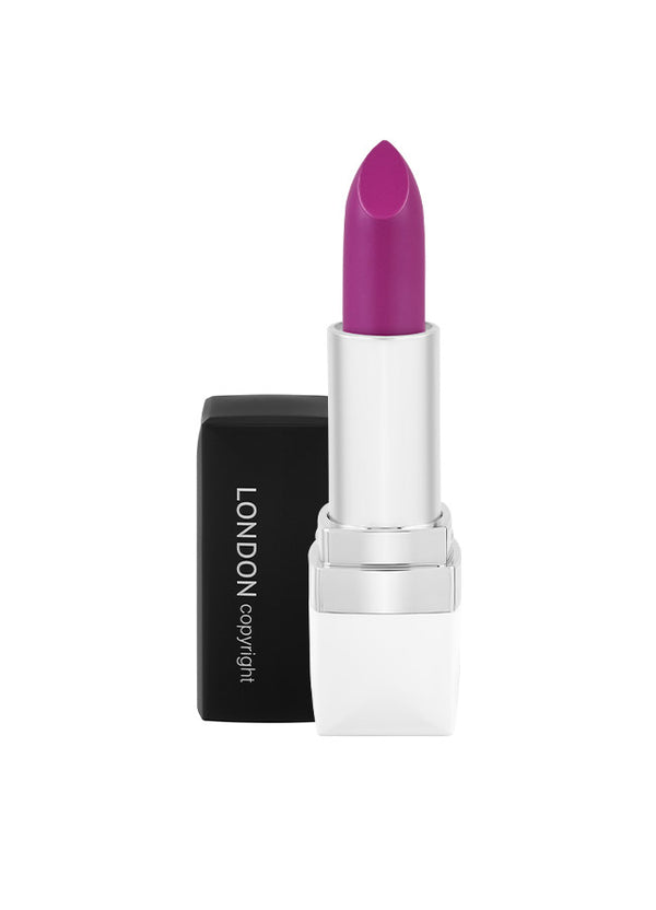 Hazardous (vibrant purple shade) creamy matte lipstick