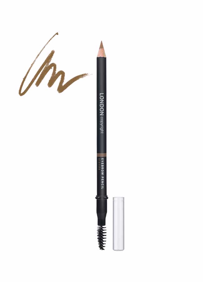 London Copyright Eyebrow Pencil Shade Blonde - with swatch