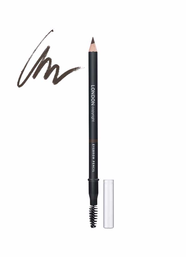 London Copyright Eyebrow Pencil Shade Brunette - with swatch