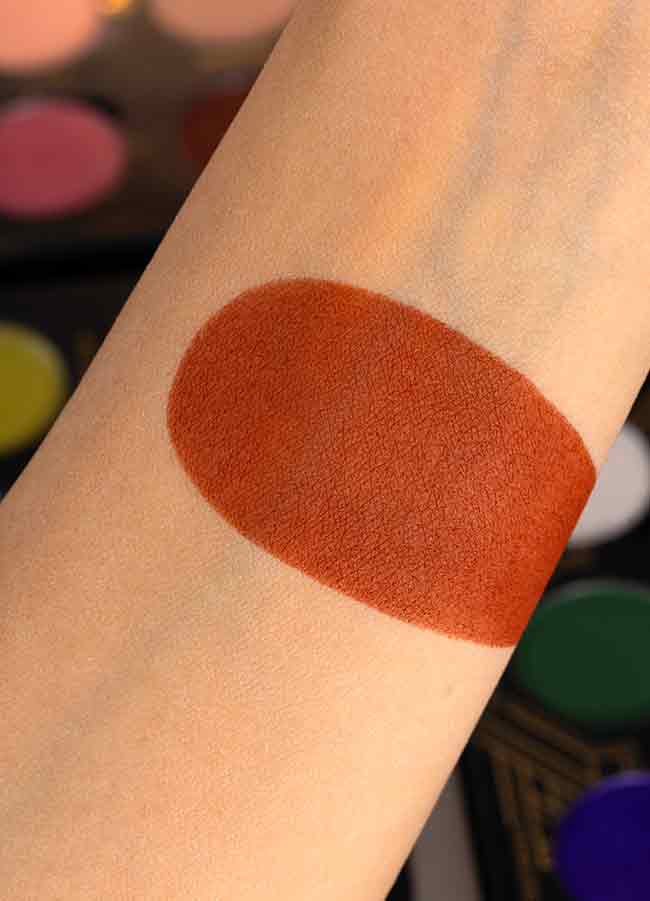 Mischievous Reddish Brown Matte Single Eyeshadow Swatch