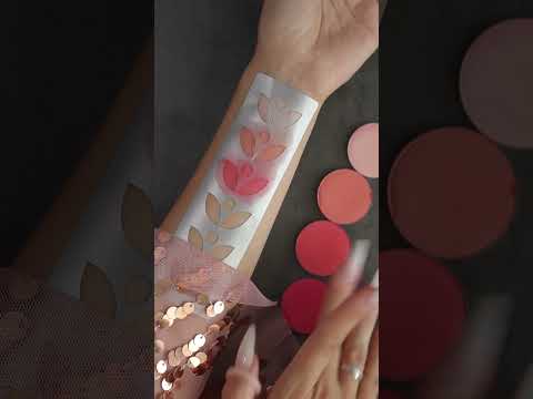 London Copyright Blush Palette video showing palette and colour swatches