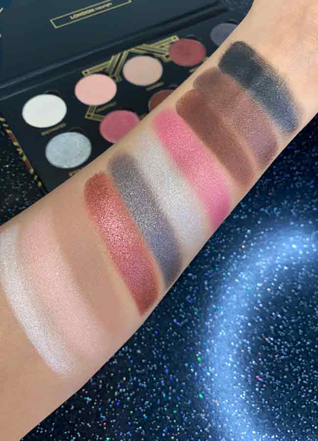 The Opera Eyeshadow Palette - shade swatches
