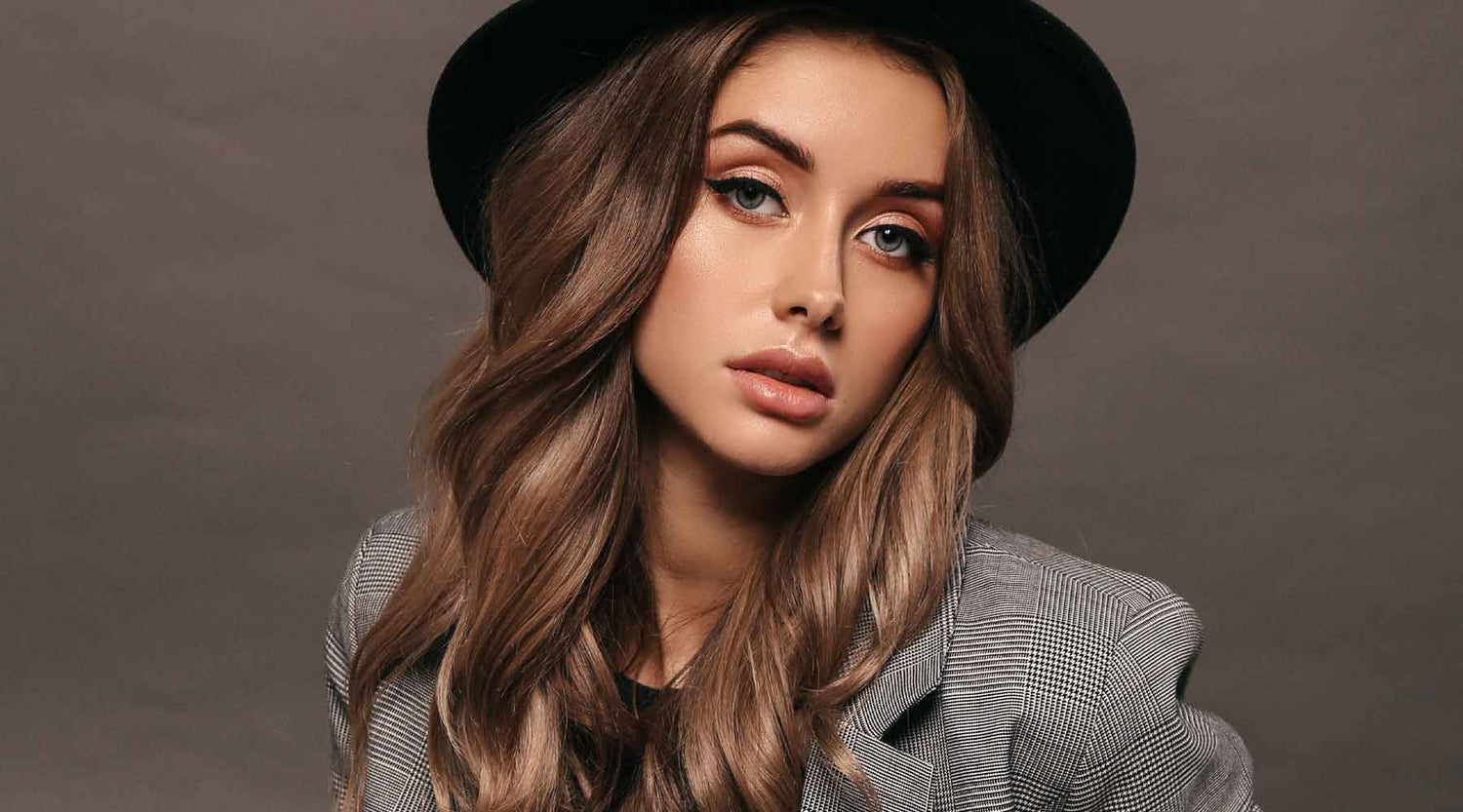 Beautiful model with soft makeup